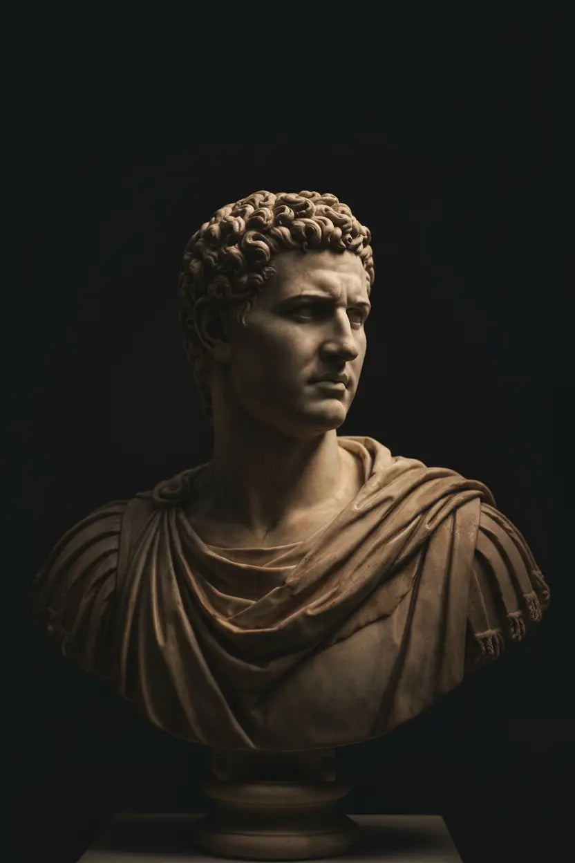 Detalle de escultura clásica