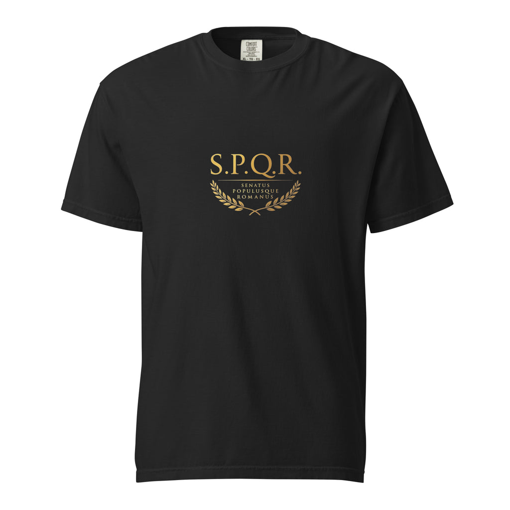 Camiseta Gruesa SPQR Negro