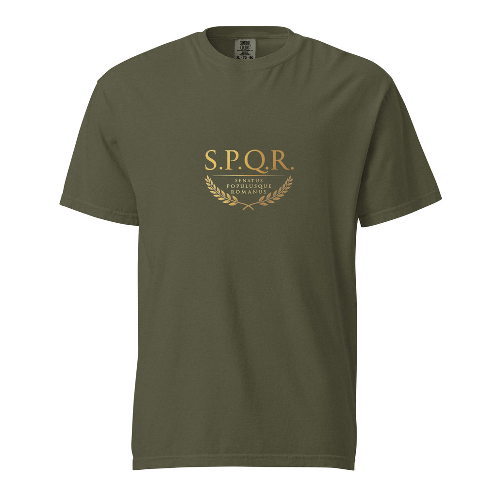 Camiseta Gruesa SPQR Verde Salvia
