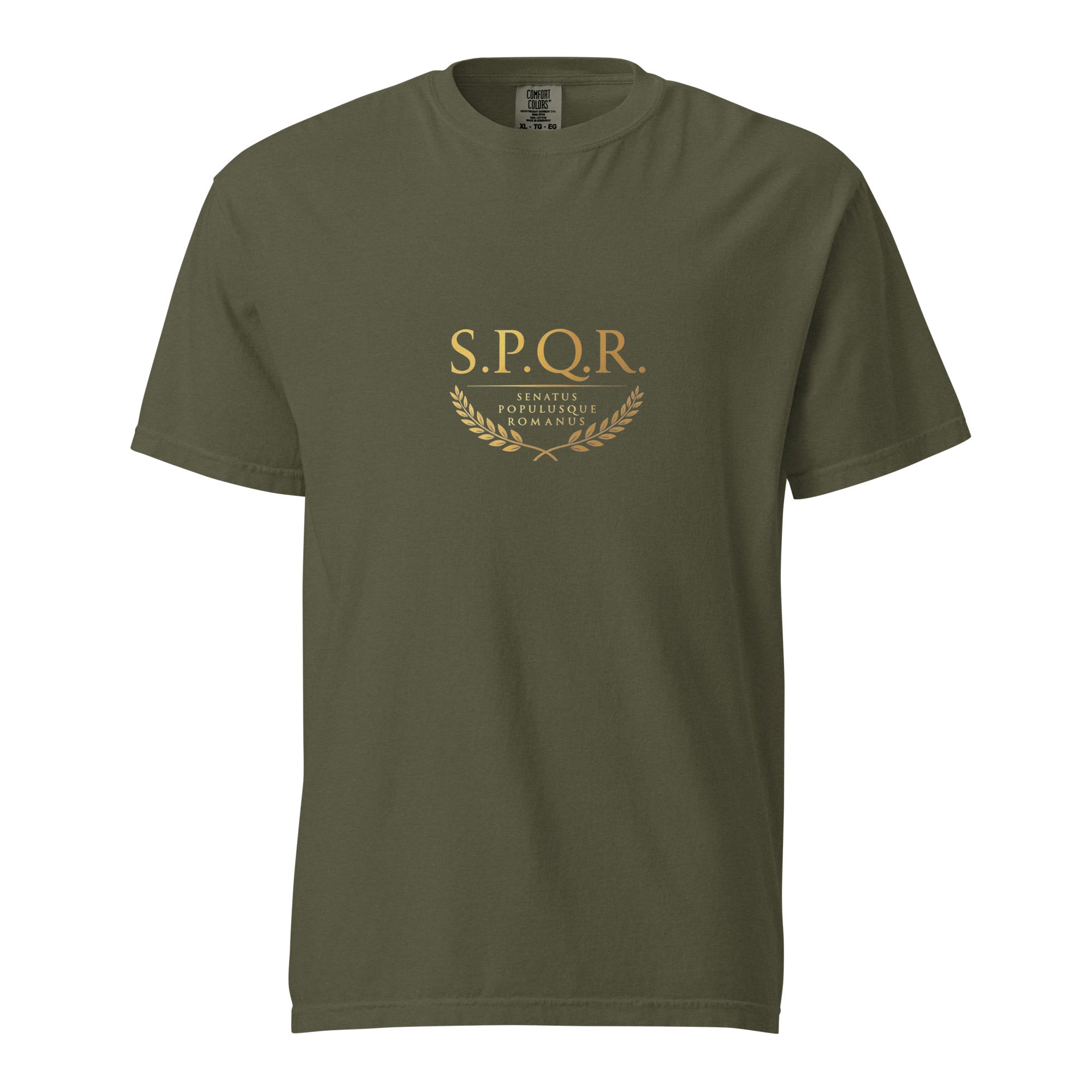 Camiseta Gruesa SPQR Verde Salvia