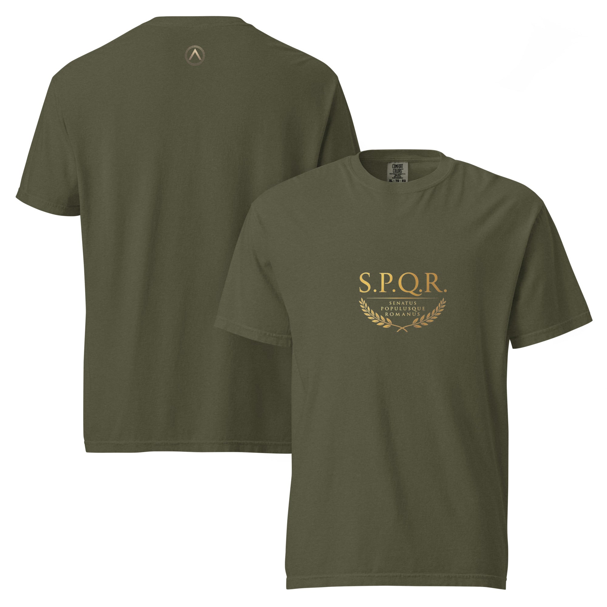 Camiseta Gruesa SPQR Verde Salvia